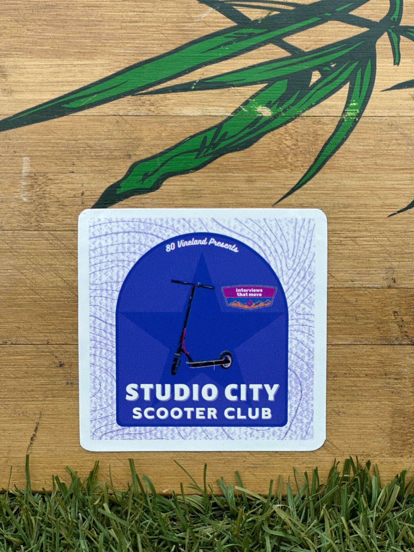Studio City Scooter Club SQUARE STICKER (light)