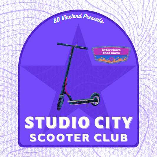 Studio City Scooter Club SQUARE STICKER (light)